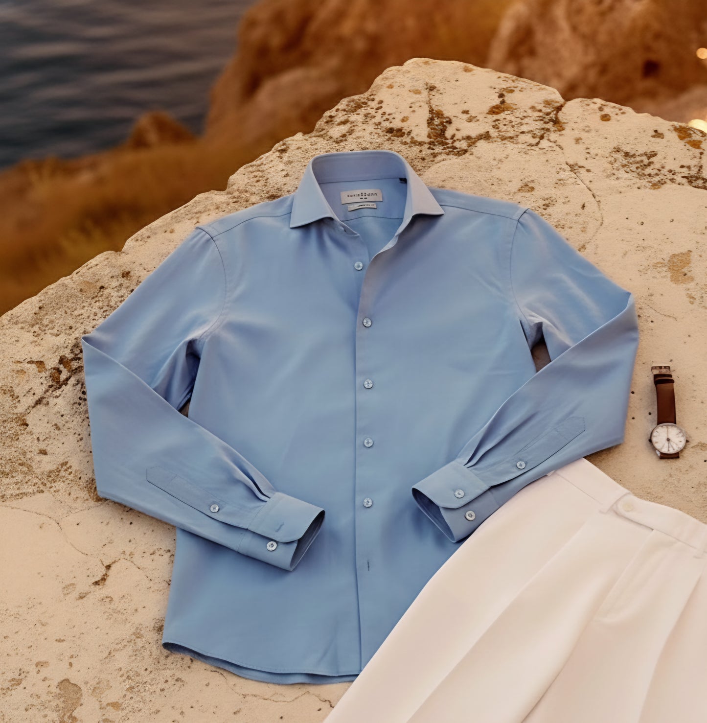 Light Blue - Chambray denim shirt