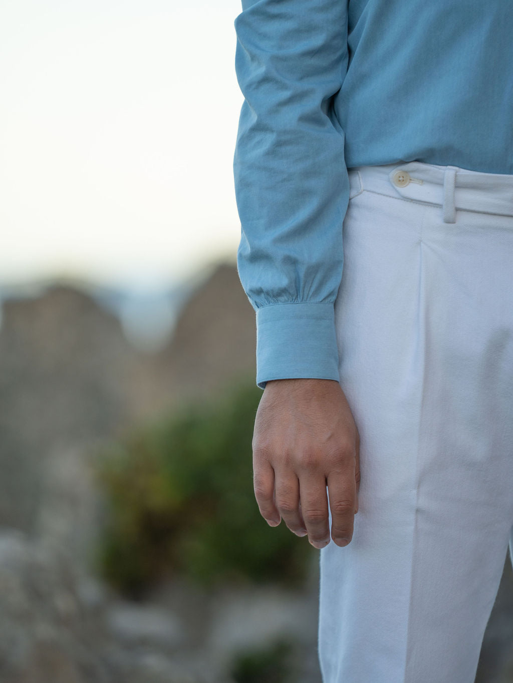 Light Blue - Chambray denim shirt